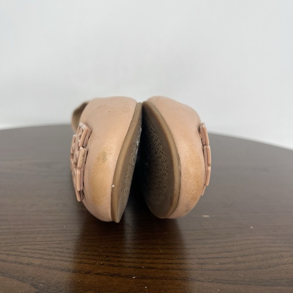 Tory Burch Melinda Shoes Women's 6M Pink Nude Leather Ballet Flats Ballerina - Picture 13 of 16